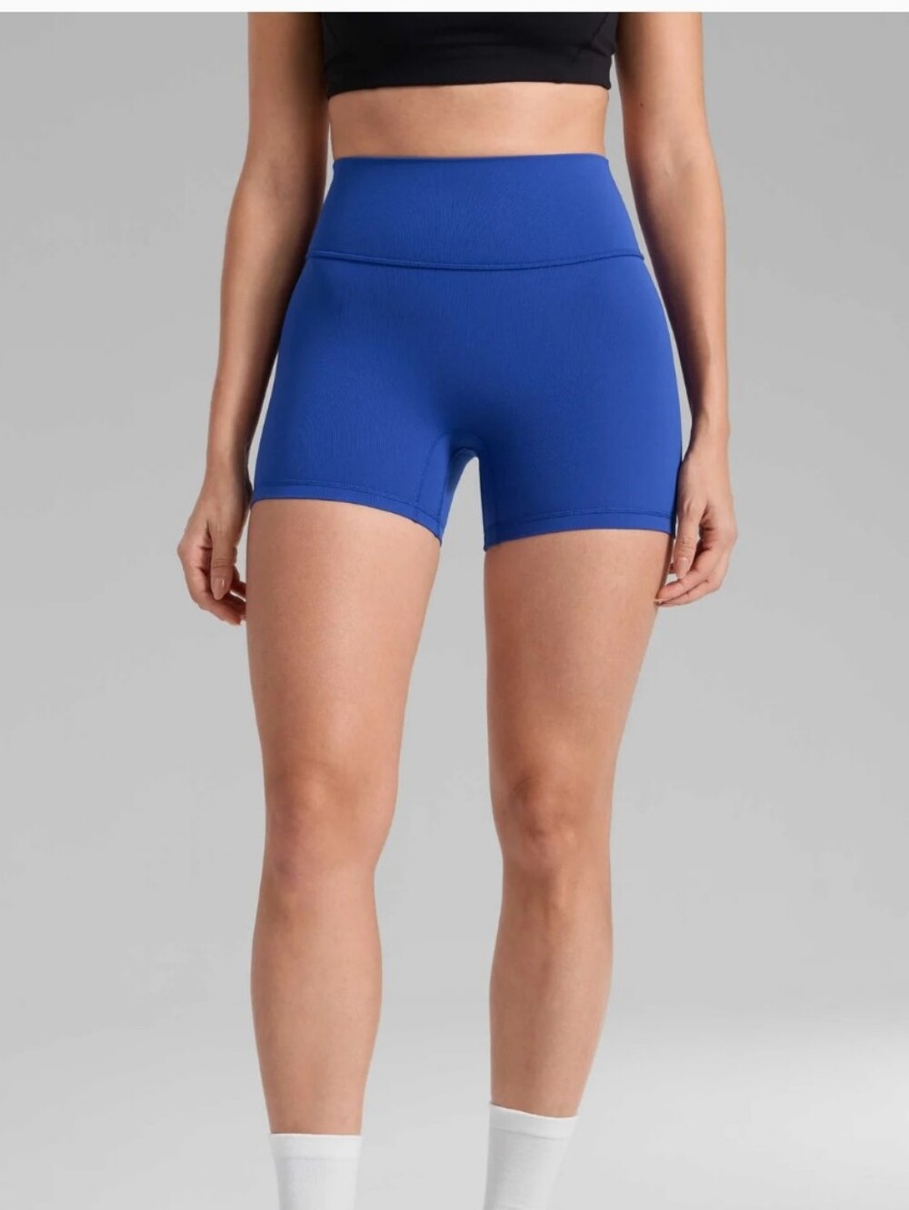 Zyia Active High-Rise Royal Blue Bike Shorts 4"